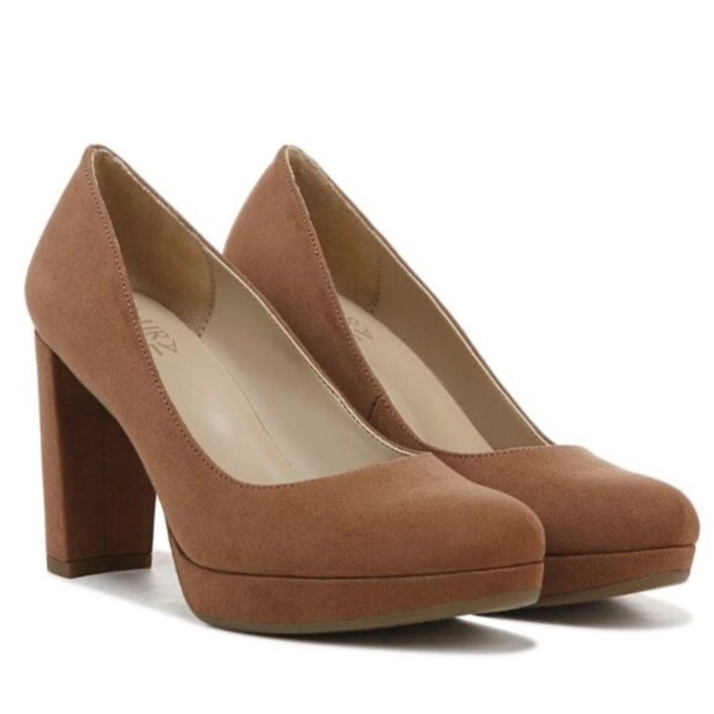 Naturalized Berlin Tan Platform Pumps